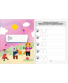 imagem de detalhe produto Cartilha de Atividade de Contornar Aprender, Brincar e Colorir 16 Folhas