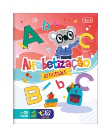 imagem principal do produto Cartilha de Atividades Alfabetização Aprender, Brincar e Colorir 16 Folhas