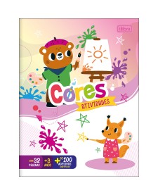 imagem principal do produto Cartilha de Atividades Aprender as Cores Aprender, Brincar e Colorir 16 Folhas