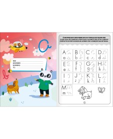 imagem de detalhe produto Cartilha de Atividades de Alfabetização - Letra Cursiva Aprender, Brincar e Colorir 16 Folhas