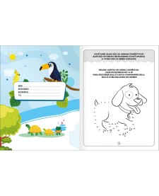 imagem de detalhe produto Cartilha de Atividades de Ciências - Animais Aprender, Brincar e Colorir 16 Folhas