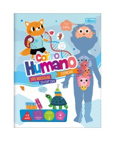 imagem principal do produto Cartilha de Atividades de Ciências - Corpo Humano Aprender, Brincar e Colorir 8 Folhas