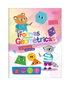 imagem principal do produto Cartilha de Atividades de Formas Geométricas Aprender, Brincar e Colorir 8 folhas
