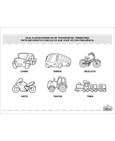 imagem de detalhe produto Cartilha de Atividades de Geografia - Meios de Transporte Académie 20 Folhas
