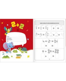 imagem de detalhe produto Cartilha de Atividades de Matemática - Adição Aprender, Brincar e Colorir 16 Folhas