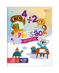 imagem principal do produto Cartilha de Atividades de Matemática - Divisão Aprender, Brincar e Colorir 16 Folhas