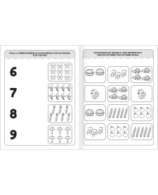 imagem de detalhe produto Cartilha de Atividades de Matemática - Primeiros Números Aprender, Brincar e Colorir 8 Folhas