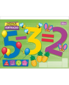 imagem principal do produto Cartilha de Atividades de Matemática - Subtração Académie 20 Folhas