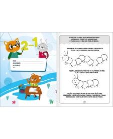 imagem de detalhe produto Cartilha de Atividades de Matemática - Subtração Aprender, Brincar e Colorir 16 Folhas