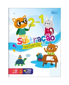 imagem principal do produto Cartilha de Atividades de Matemática - Subtração Aprender, Brincar e Colorir 16 Folhas