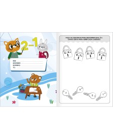 imagem de detalhe produto Cartilha de Atividades de Matemática - Subtração Aprender, Brincar e Colorir 8 Folhas