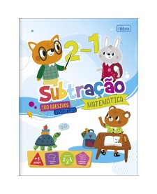 imagem principal do produto Cartilha de Atividades de Matemática - Subtração Aprender, Brincar e Colorir 8 Folhas