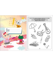 imagem de detalhe produto Cartilha de Atividades Jogos e Passatempos Aprender, Brincar e Colorir 16 Folhas