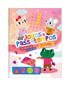 imagem principal do produto Cartilha de Atividades Jogos e Passatempos Aprender, Brincar e Colorir 8 Folhas