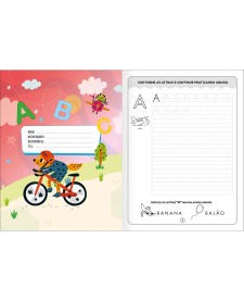 imagem de detalhe produto Cartilha de Atividades - Letra de Forma Maiúscula Aprender, Brincar e Colorir 16 Folhas