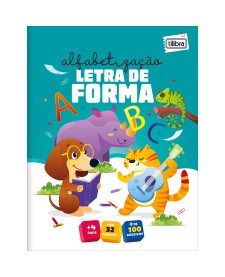 imagem principal do produto Cartilha de Atividades - Letra de Forma Maiúscula Aprender, Brincar e Colorir 16 Folhas