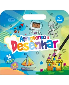 imagem principal do produto Cartilha de Atividades Maleta Aprender a Desenhar Aprender, Brincar e Colorir 8 Folhas