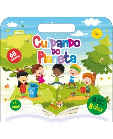 imagem principal do produto Cartilha de Atividades Maleta Cuidando do Planeta Aprender, Brincar e Colorir 8 Folhas