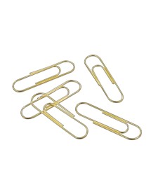 imagem principal do produto Clips 28mm Dourado 120 Unidades