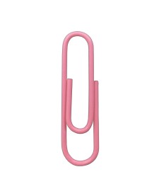 imagem principal do produto Clips 28mm Rosa Pastel 120 unidades