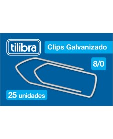 imagem principal do produto Clips 8/0 Galvanizado 25 Unidades