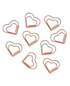 imagem de detalhe produto Clips Coração Ouro Rose 20 Unidades