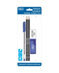 imagem de detalhe produto Conjunto de Escrita Escolar - Blister com 5 unidades