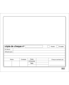 imagem principal do produto Copias De Cheque Branco - 100 Folhas