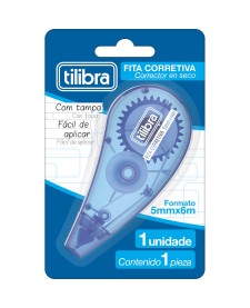 imagem de detalhe produto Corretivo em Fita 5mmx6m Azul - Blister com 1 Unidade