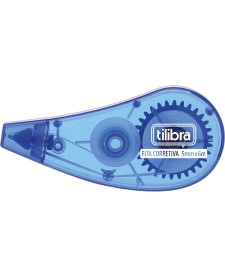 imagem principal do produto Corretivo em Fita 5mmx6m Azul - Blister com 1 Unidade