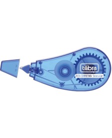 imagem principal do produto Corretivo em Fita 5mmx6m Azul - Blister com 1 Unidade