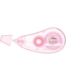 imagem principal do produto Corretivo em Fita 5mmx6m Rosa-Claro - Blister com 1 Unidade