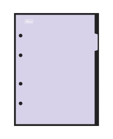 imagem de detalhe produto Divisórias Pastel para Caderno Argolado Colegial