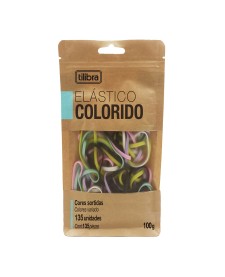 imagem principal do produto Elástico Colorido - Kraft Bag Com 135 Unidades