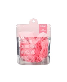 imagem de detalhe produto Elástico Colorido Rosa Claro - Bag com 50 Unidades