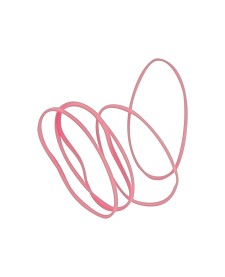 imagem principal do produto Elástico Colorido Rosa Claro - Bag com 50 Unidades