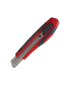 imagem principal do produto Estilete Largo de Plástico com Trava ES01 Profissional