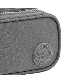 imagem de detalhe produto Estojo Duplo Grande Académie Young Cinza