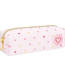 imagem principal do produto Estojo Médio Académie Coração Metalizado