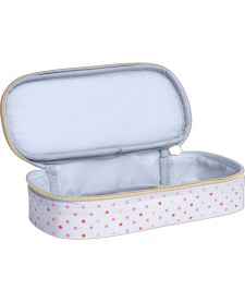 imagem de detalhe produto Estojo Mini Box Coração Metalizado Azul