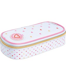 imagem principal do produto Estojo Mini Box Coração Metalizado Azul