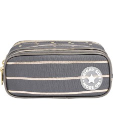 imagem de detalhe produto Estojo Triplo Grande Académie Listras e Poás Metalizado