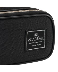 imagem de detalhe produto Estojo Triplo Grande Académie Preto