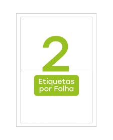 imagem principal do produto Etiqueta adesiva inkjet/laser A4 143,4mmX199,9mm TBA4368 200 unidades