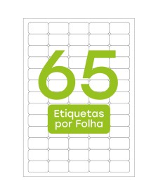 imagem principal do produto Etiqueta adesiva inkjet/laser A4 21,2mmX38,26mm TBA4251 1.625 unidades