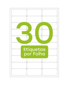 imagem principal do produto Etiqueta Adesiva Inkjet/Laser Carta 25,4mmx66,7mm TB6280 750 Unidades