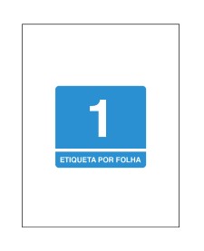 imagem principal do produto Etiqueta Adesiva Inkjet/Laser Carta 279,4mmx215,9mm TB6285 25 Unidades