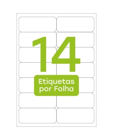 imagem principal do produto Etiqueta Adesiva Inkjet/Laser Carta 33,9mmx101,6mm TB6182 1400 Unidades