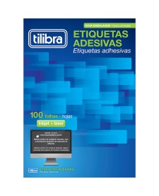 imagem de detalhe produto Etiqueta Adesiva Inkjet/Laser Carta 84,7mmx101,6mm TB6184 600 Unidades
