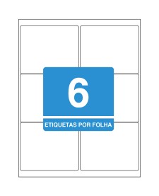 imagem principal do produto Etiqueta Adesiva Inkjet/Laser Carta 84,7mmx101,6mm TB6184 600 Unidades
